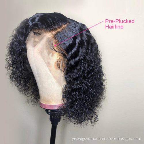 Wholesale Raw Brazilian Virgin Kinky Curly Human Hair Hd Lace Front Wig Cheap Full Transparent Lace Frontal Wig For Black Women
